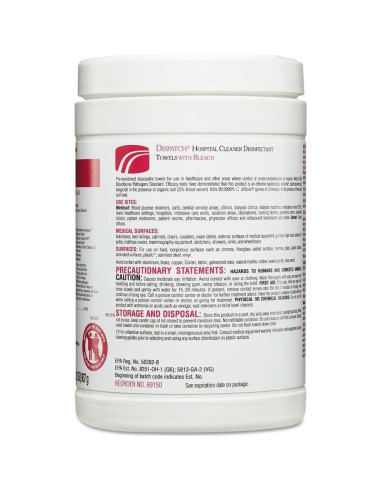 Toallitas Desinfectantes Clorox Healthcare 8 Caja 20.25x10.25 cm