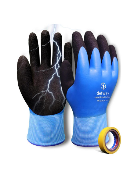 Guantes de Trabajo Aislantes 1000V Defway Impermeables