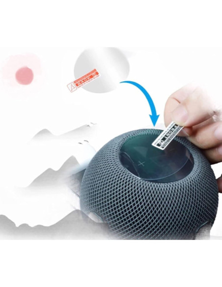 Paquete de 2 Protectores de Pantalla TPU para HomePod Mini Paquete de 2 Protectores de Pantalla TPU para HomePod Mini