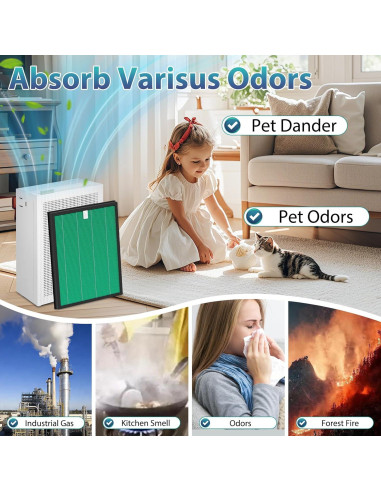 Filtros de Reemplazo Coway Airmega 150 HEPA y Carbón Activo