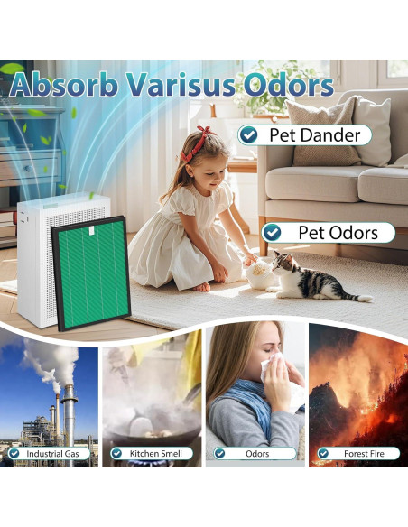 Filtros de Reemplazo Coway Airmega 150 HEPA y Carbón Activo