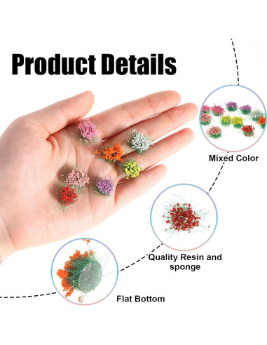 Grupo de Flores Miniatura Giantree 49 Pcs para Manualidades