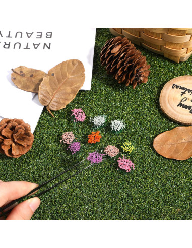 Grupo de Flores Miniatura Giantree 49 Pcs para Manualidades