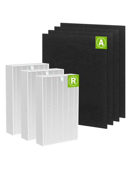 Paquete de 3 Filtros HEPA HPA300 + 4 Prefiltros Carbono - Midiex