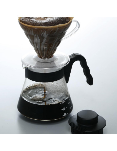Servidor de Café Hario V60 de Vidrio 700ml Negro