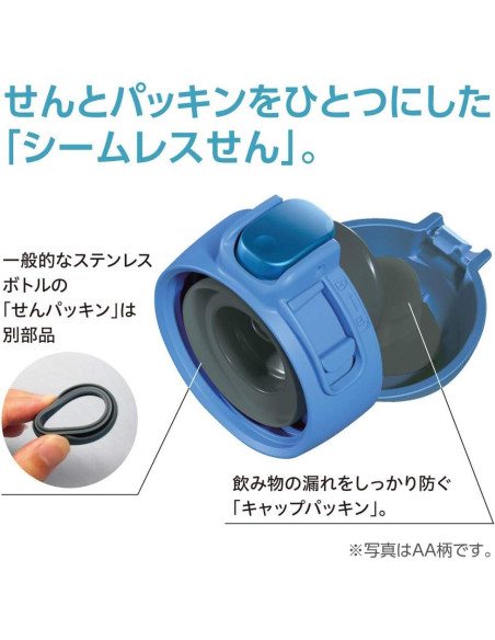 Taza de Acero Inoxidable Zojirushi SM-WA48-HL 0.48L Gris Hielo