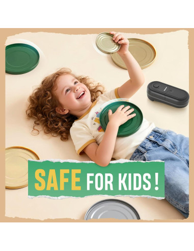 Abrebotellas Eléctrico Kitassure Automático 14.5 cm para Personas Mayores