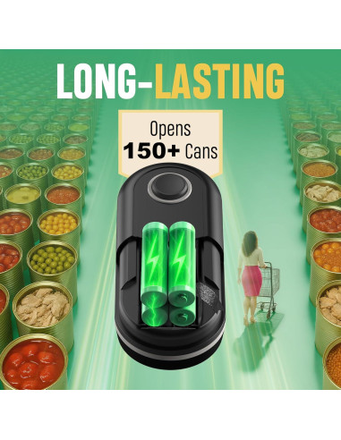 Abrebotellas Eléctrico Kitassure Automático 14.5 cm para Personas Mayores
