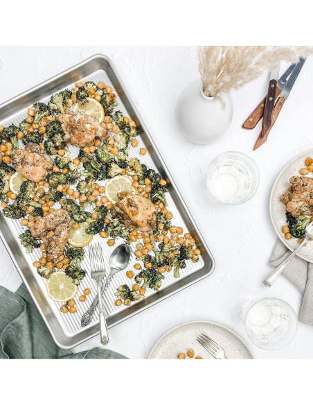 Juego de Utensilios para Hornear 3 Piezas USA Pan Acero Aluminizado Juego de Utensilios para Hornear 3 Piezas USA Pan Acero Aluminizado