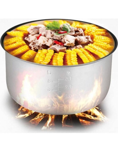 Olla Arrocera Interior Cabilock 5L Acero Inoxidable Plata