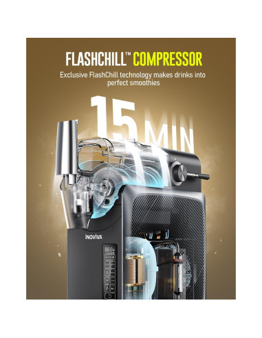 Máquina de Slushie INOVIVA S1.2 68 oz Sin Hielo, Autolimpieza