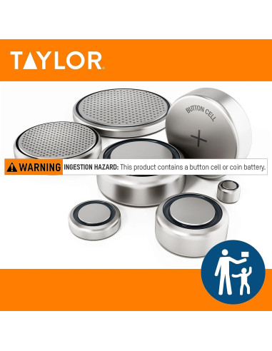 Termómetro Digital Taylor para Cocina con Pantalla LCD 15.88 cm