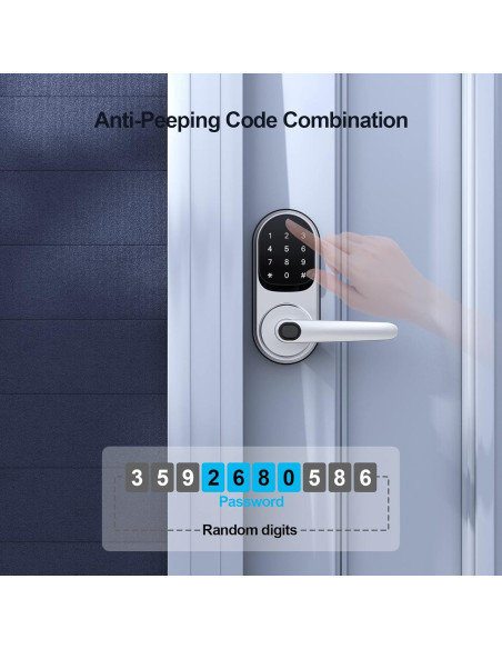 Cerradura Inteligente Dermum con Huella Digital y Teclado