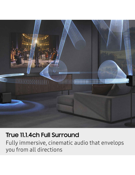 Barra de Sonido Samsung HW-Q990F 11.1.4 Canales con Subwoofer