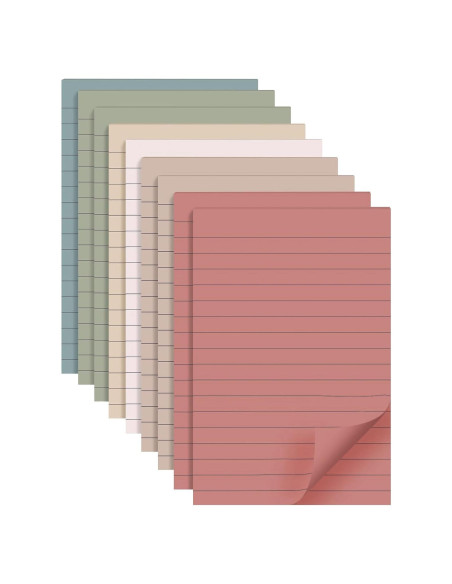 Notas Adhesivas Rayadas YEECOK 10x15 cm Vintage 360 Hojas