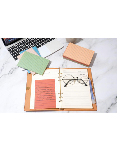 Notas Adhesivas Rayadas YEECOK 10x15 cm Vintage 360 Hojas