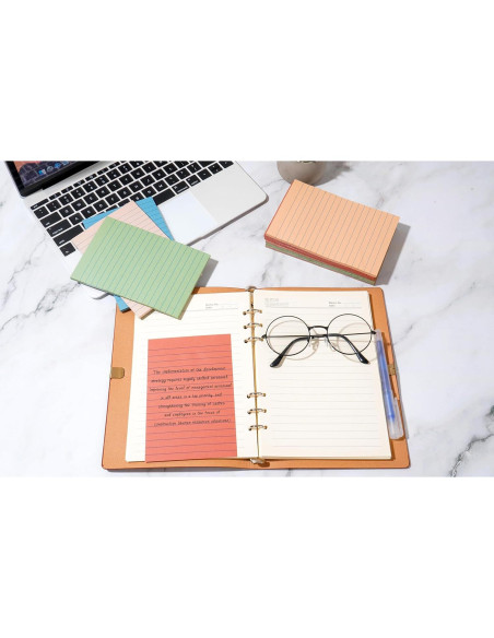 Notas Adhesivas Rayadas YEECOK 10x15 cm Vintage 360 Hojas