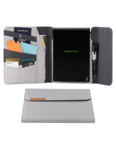 Funda Folio Rocketbook Flip Gris 100% Reciclable Tamaño Ejecutivo