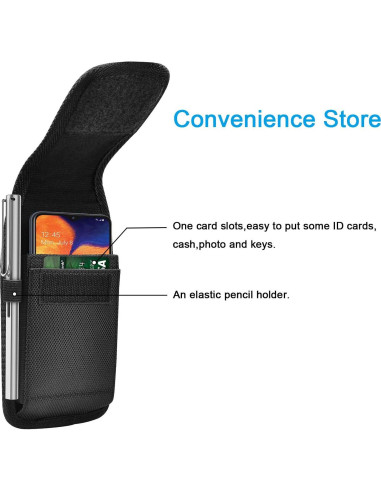 Funda de Teléfono Tiflook Nylon para Samsung Galaxy Negra