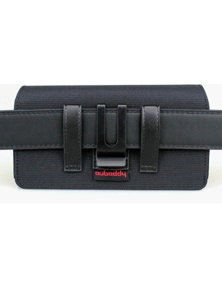 Funda de Cinturón Aubaddy para 2 Teléfonos - Negro