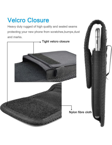 Funda de Teléfono Tiflook Nylon para Samsung Galaxy Negra