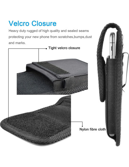 Funda de Teléfono Tiflook Nylon para Samsung Galaxy Negra