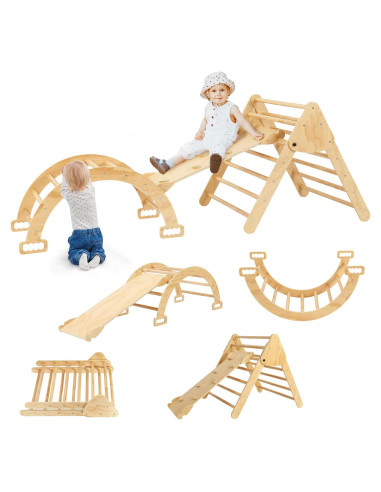 Juego de Escalada Montessori Houseables - Triángulo Plegable 87.4x81.3 cm