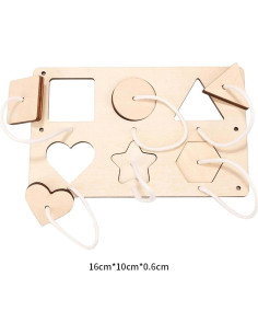 Tablero Ocupado Montessori para Niños de Madera 16x10cm 2