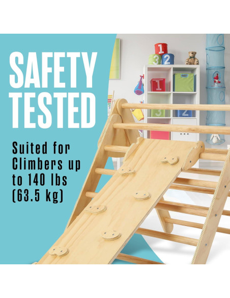 Juego de Escalada Montessori Houseables - Triángulo Plegable 87.4x81.3 cm