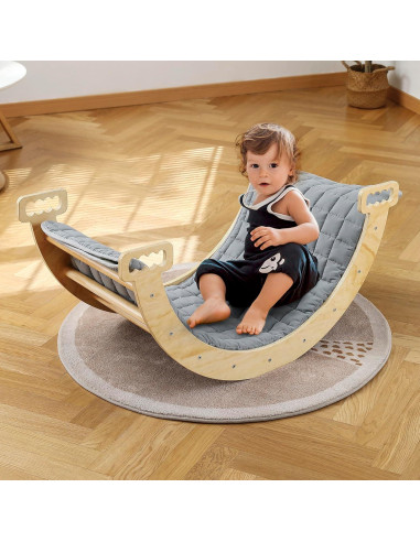 Juego de Escalada Montessori Houseables - Triángulo Plegable 87.4x81.3 cm