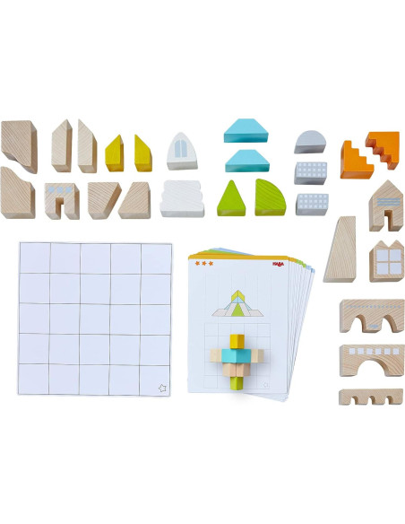 Bloques de Construcción de Madera HABA 26 Piezas Juguete STEM