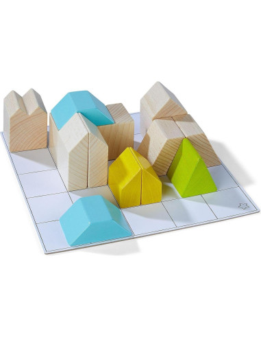 Bloques de Construcción de Madera HABA 26 Piezas Juguete STEM