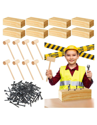 Set de Herramientas de Carpintería para Niños Realspring 8 Piezas