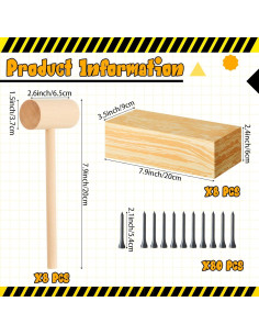 Set de Herramientas de Carpintería para Niños Realspring 8 Piezas 2