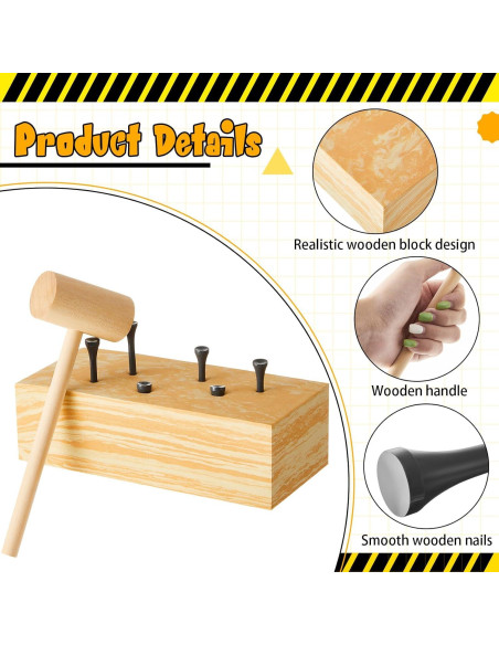 Set de Herramientas de Carpintería para Niños Realspring 8 Piezas