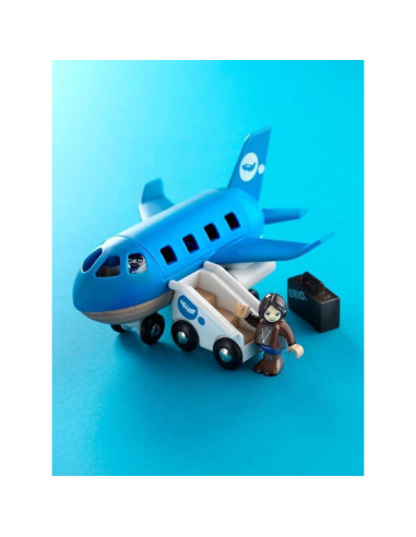 Avión de Madera BRIO 33306 | Juguete Creativo 5 Piezas