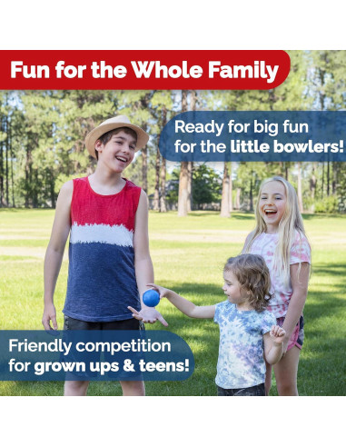 Conjunto de bolos de césped STERLING 10 pines de madera 11"