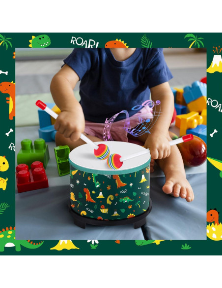 Batería de Suelo Boao para Niños 20.3 x 16.5 cm Dinosaurio