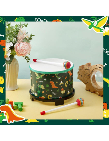 Batería de Suelo Boao para Niños 20.3 x 16.5 cm Dinosaurio