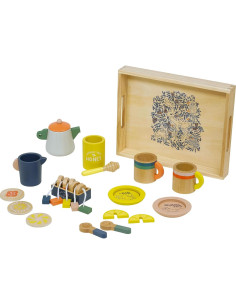 Juego de Té de Madera Manhattan Toy Flora y Fauna 23 Piezas 2