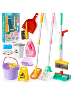Juego de Limpieza para Niños TUZT 14 Piezas Ajustables
