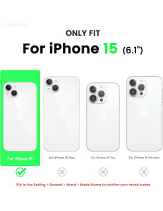 Funda Silicona ORNARTO para iPhone 15 6.1 Rosa Tiza 2