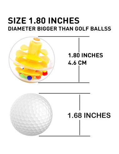 6 Pelotas de Sonajero WEofrecemosloqueQUIERES - 4.57 cm Seguras
