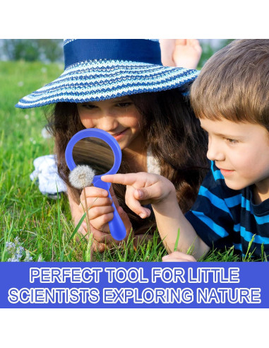 12 Lupas de Mano para Niños Saysurey 3.5x Irrompibles