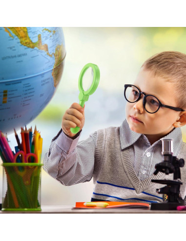 12 Lupas de Mano para Niños Saysurey 3.5x Irrompibles