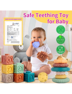 Juguetes Montessori 3 en 1 ROHSCE para Bebés 6-12 Meses 2