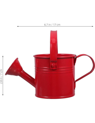 2 Regaderas de Metal para Niños Toddmomy - 15x7.5cm Rojo