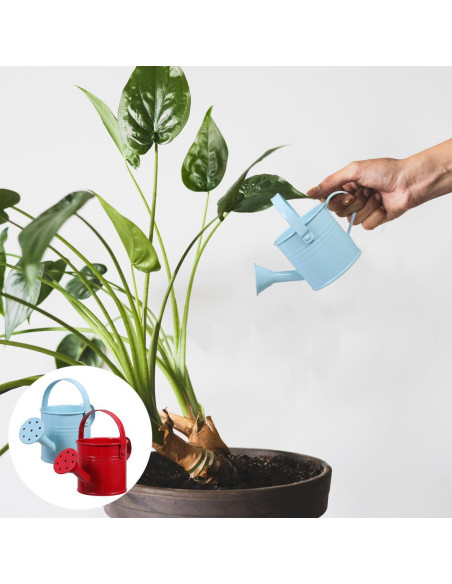 2 Regaderas de Metal para Niños Toddmomy - 15x7.5cm Rojo