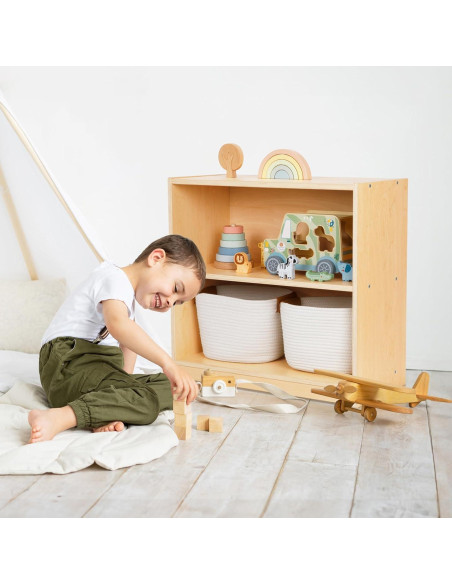 Estante Montessori OOOK 3 Niveles para Almacenamiento de Juguetes