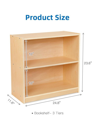 Estante Montessori OOOK 3 Niveles para Almacenamiento de Juguetes